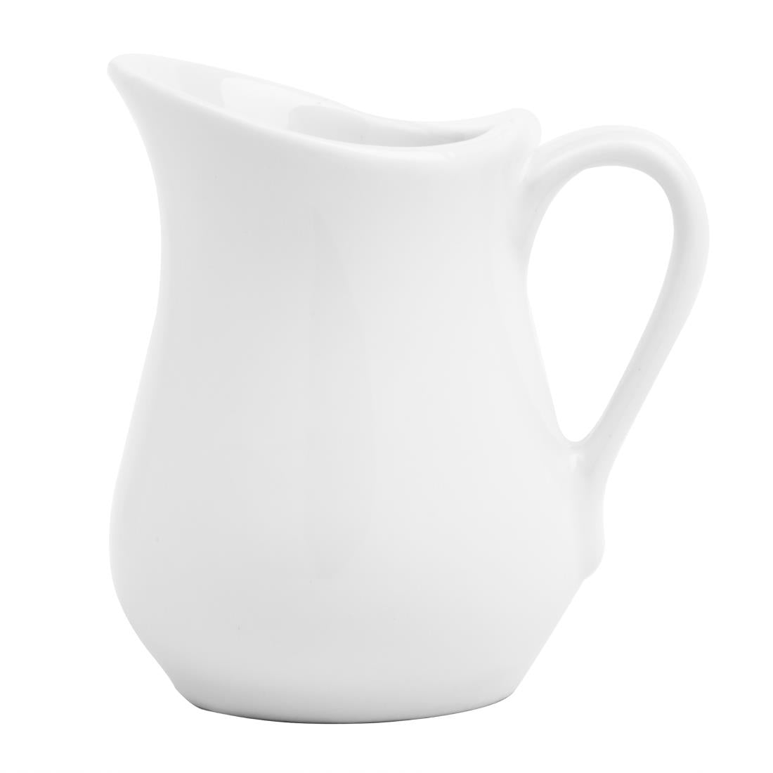 Olympia Whiteware Fine Jug - 100ml (12 Pack) (100ml | Fully Vitrified Porcelain | Pack Quantity: 12) • PAS-HY542