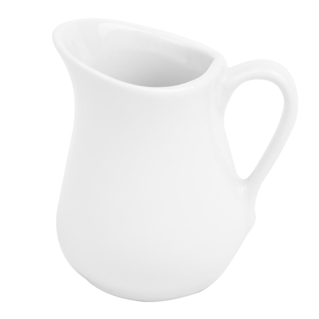Olympia Whiteware Fine Jug - 100ml (12 Pack) (100ml | Fully Vitrified Porcelain | Pack Quantity: 12) • PAS-HY542