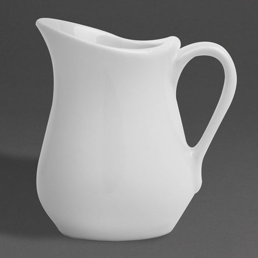 Olympia Whiteware Fine Jug - 100ml (12 Pack) (100ml | Fully Vitrified Porcelain | Pack Quantity: 12) • PAS-HY542