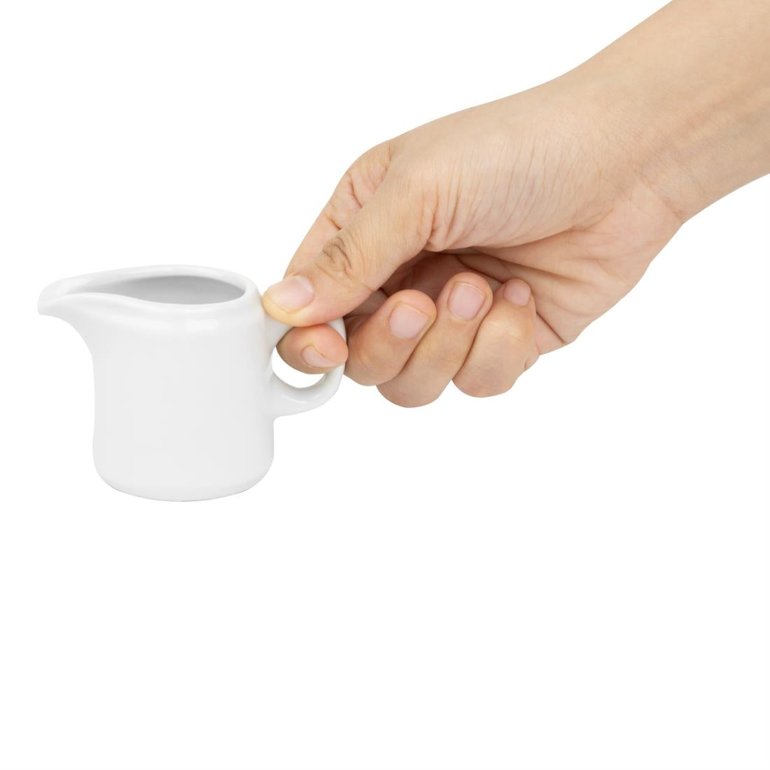 Olympia Whiteware Handled Jug - 65ml (Box 12) • PAS-HY543