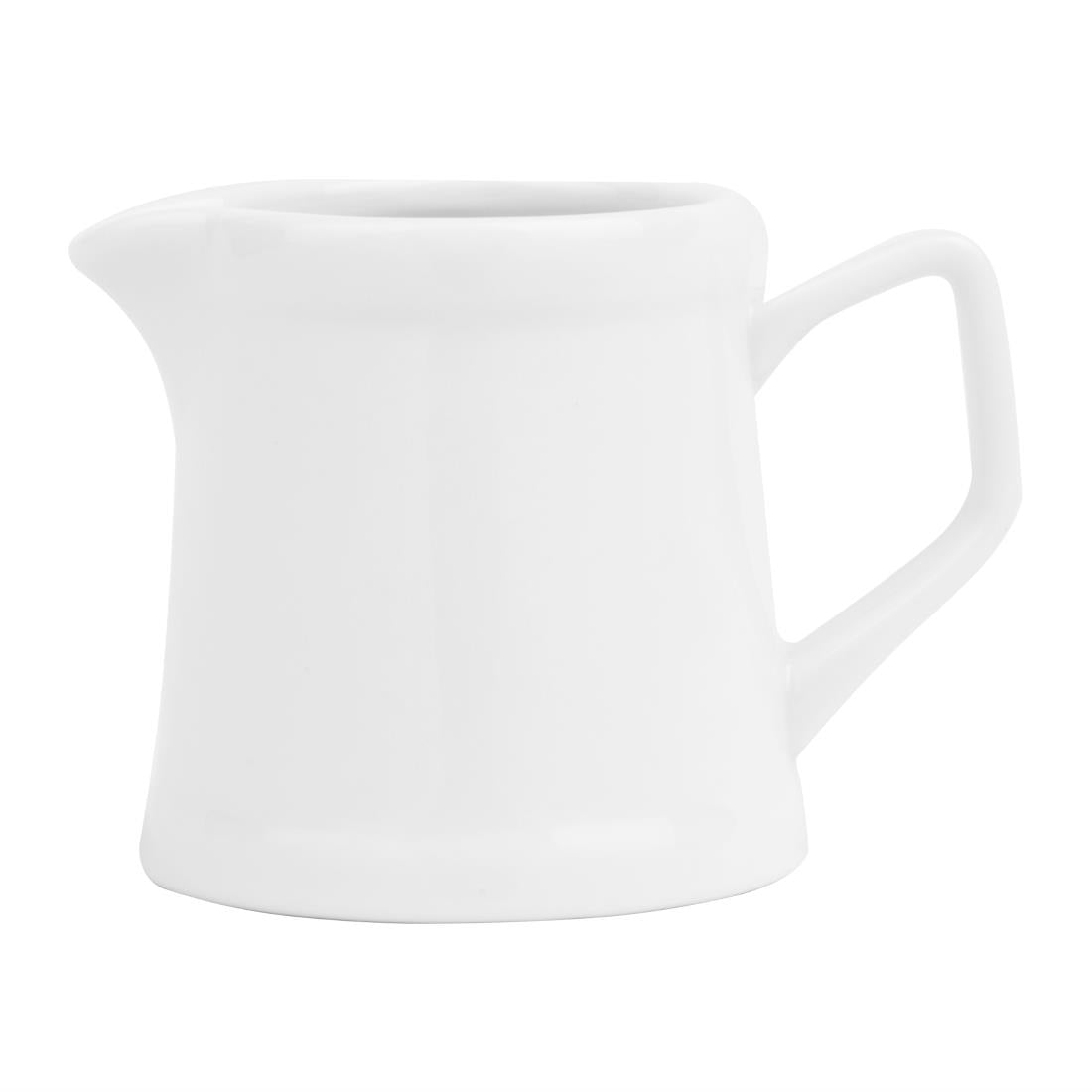 Olympia Whiteware Pier Jug - 120ml (6 Pack) (120ml | Fully Vitrified Porcelain | Pack Quantity: 6) • PAS-HY545