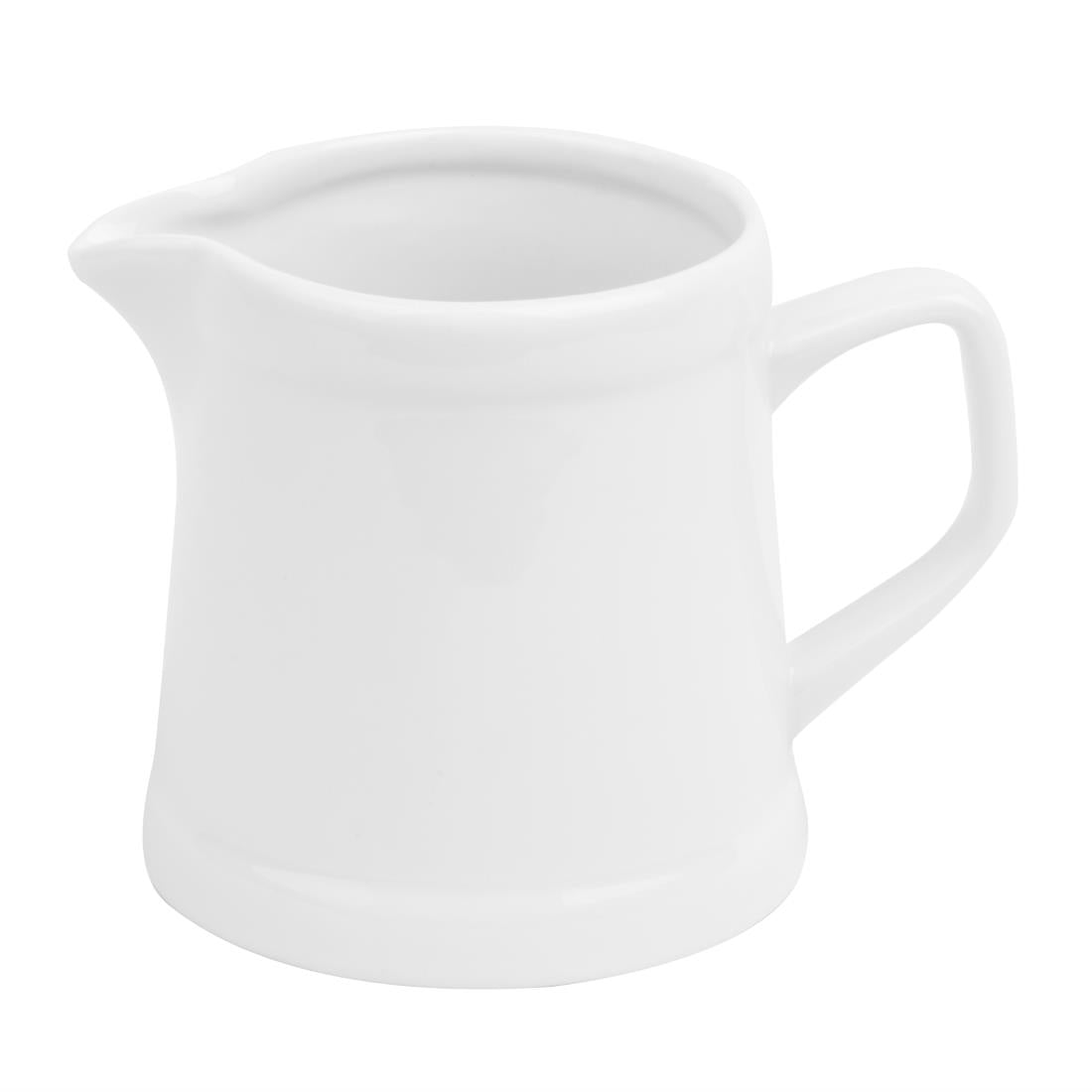 Olympia Whiteware Pier Jug - 200ml (6 Pack) (200ml | Fully Vitrified Porcelain | Pack Quantity: 6) • PAS-HY546