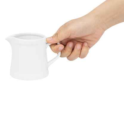 Olympia Whiteware Pier Jug - 200ml (6 Pack) (200ml | Fully Vitrified Porcelain | Pack Quantity: 6) • PAS-HY546