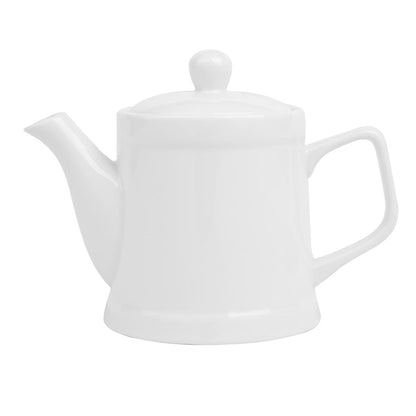 Olympia Whiteware Pier Teapot - 500ml (2 Pack) (500ml | Fully vitrified porcelain | Pack quantity: 2) • PAS-HY548