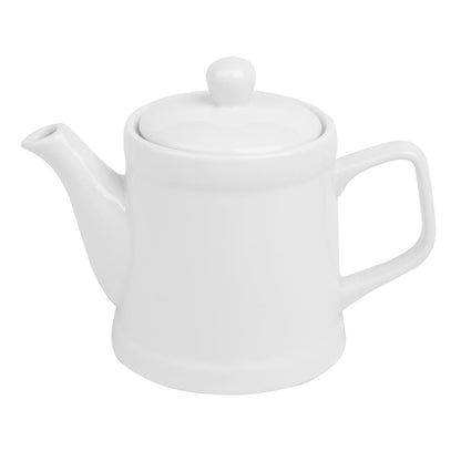 Olympia Whiteware Pier Teapot - 500ml (2 Pack) (500ml | Fully vitrified porcelain | Pack quantity: 2) • PAS-HY548