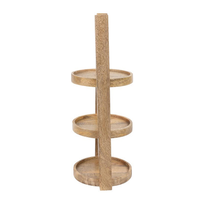 Olympia 3-Tier Stand Mango Wood for 150mm Plates (198(Ø)x300(H)mm | Material: mango wood) • PAS-HY750