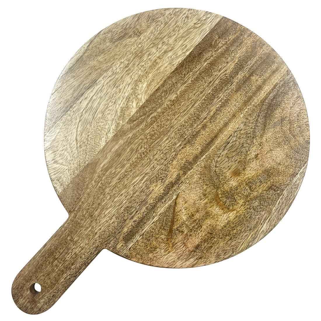 Olympia Round Handled Display Stand Mango Wood with Metal Legs 400x300x80mm (400(L)x300(W)x80(H)mm. Material: Mango wood) • PAS-HY754