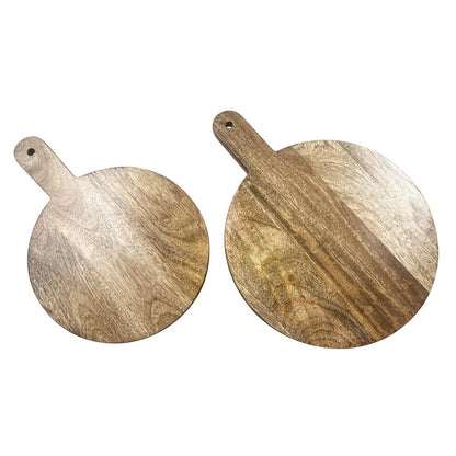 Olympia Round Handled Display Stand Mango Wood with Metal Legs 400x300x80mm (400(L)x300(W)x80(H)mm. Material: Mango wood) • PAS-HY754