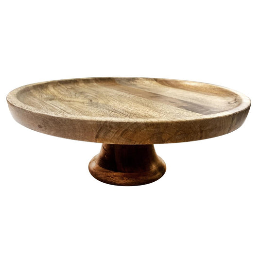 "Olympia Cake Stand Mango Wood 330x120mm" (330(Ø)x120(H)mm | Material: Mango Wood) • PAS-HY757