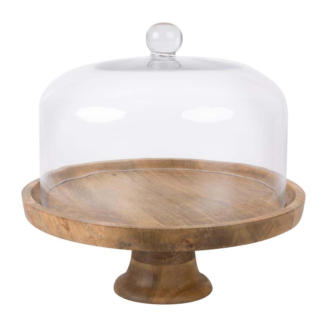 Olympia Cake Stand Mango Wood 330x120mm (330(Ø)x120(H)mm | Material: Mango Wood) • PAS-HY757