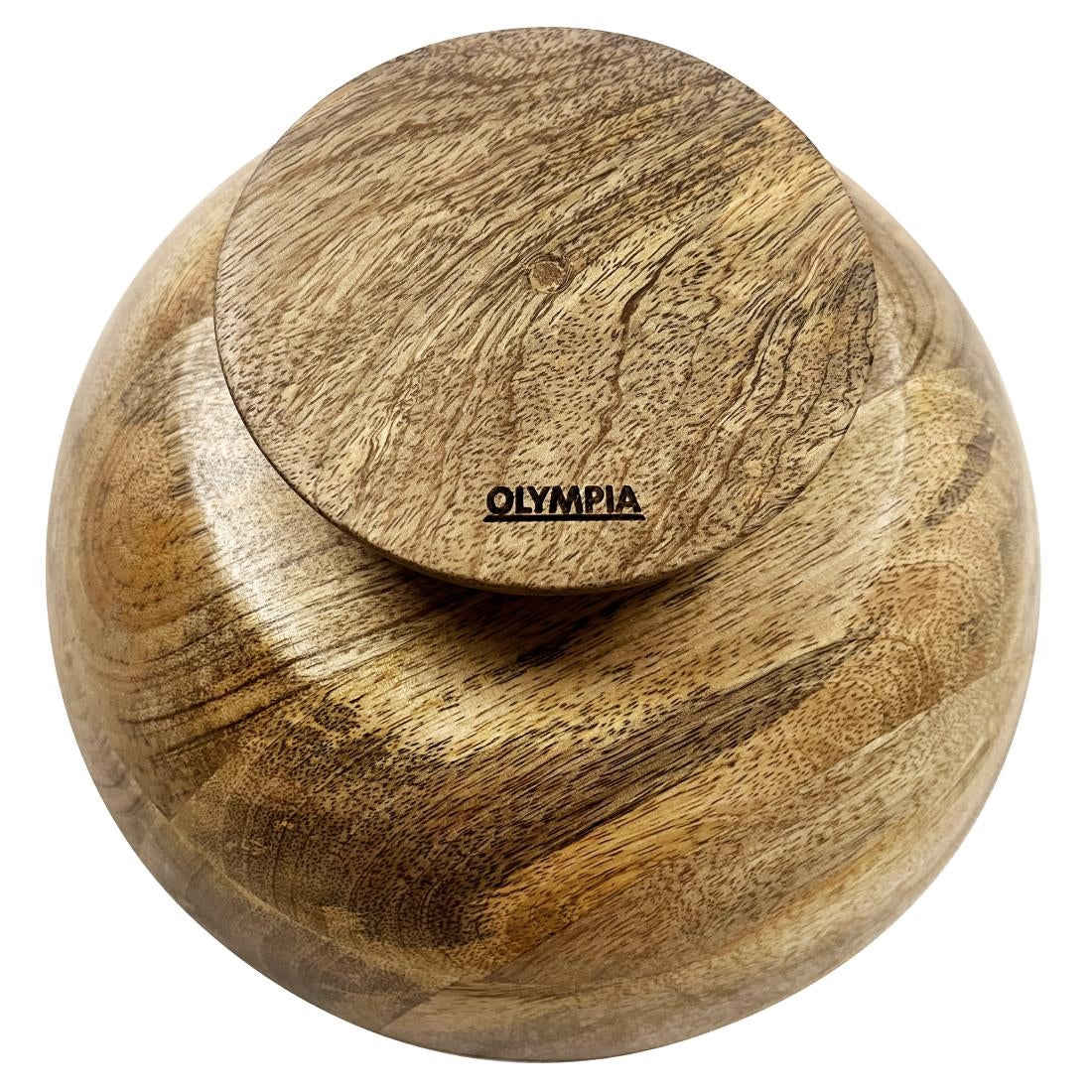 Olympia Footed Bowl Mango Wood 280mm (280(Ø)x120(H)mm | Material: mango wood) • PAS-HY758