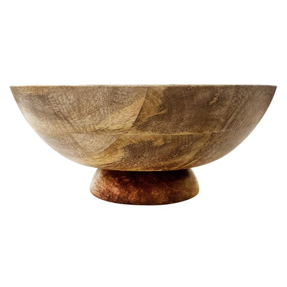 Olympia Footed Bowl Mango Wood 280mm (280(Ø)x120(H)mm | Material: mango wood) • PAS-HY758