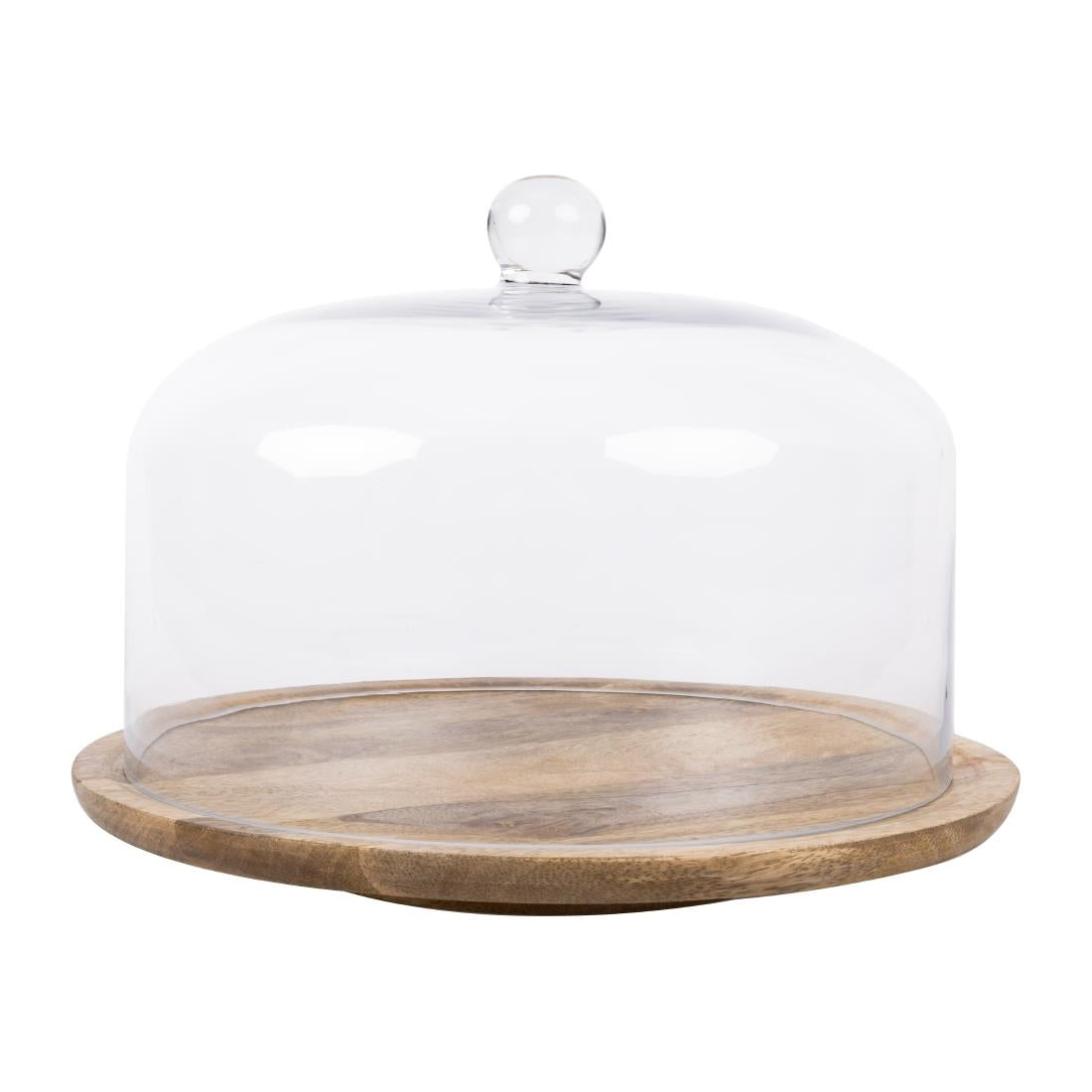 Olympia Revolving Cake Stand Mango Wood 330mm (330(Ø)x40(H)mm | Material: Mango Wood) • PAS-HY756