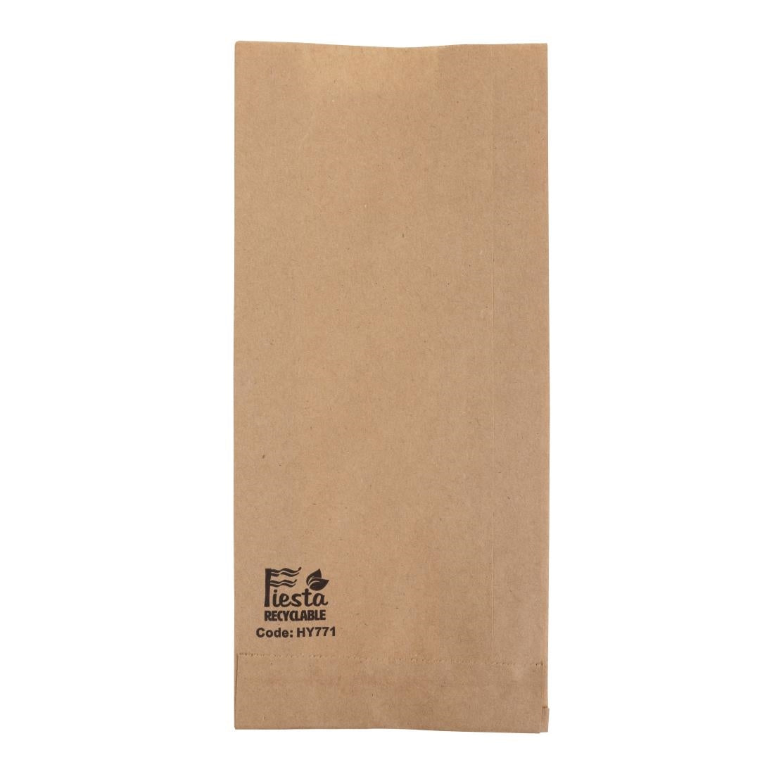 Fiesta Recyclable Baguette/Panini Paper Bags 250x110x45mm (1000 Pack) (250(L)x110(W)x45(D)mm | Pack quantity: 1000 | Paper weight: 40gsm) • PAS-HY771