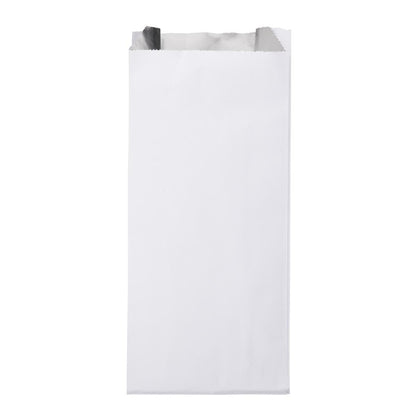 Fiesta Recyclable Foil Lined Paper Bags 250x100x45mm (500 Pack) (Foil lining keeps food warm & fresh. Pack quantity: 500. Paper weight: 73gsm) • PAS-HY772