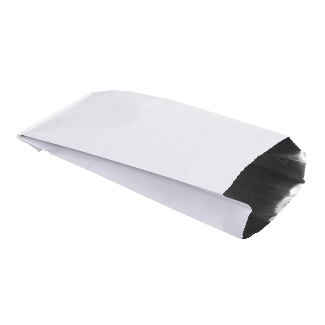 Fiesta Recyclable Foil Lined Paper Bags 250x100x45mm (500 Pack) (Foil lining keeps food warm & fresh. Pack quantity: 500. Paper weight: 73gsm) • PAS-HY772