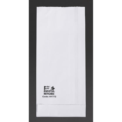 Fiesta Recyclable Foil Lined Paper Bags 250x100x45mm (500 Pack) (Foil lining keeps food warm & fresh. Pack quantity: 500. Paper weight: 73gsm) • PAS-HY772
