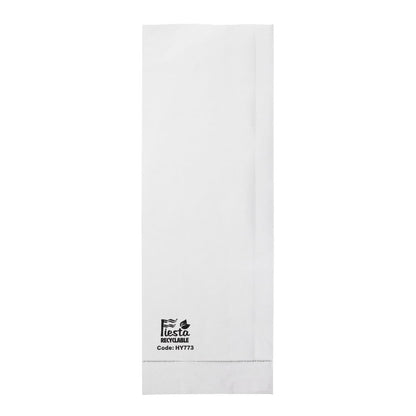 Fiesta Recyclable Foil Lined Paper Bags 300x100x60mm (500 Pack) (Foil lining keeps food warm & fresh | Pack quantity: 500 | Paper weight: 73gsm) • PAS-HY773