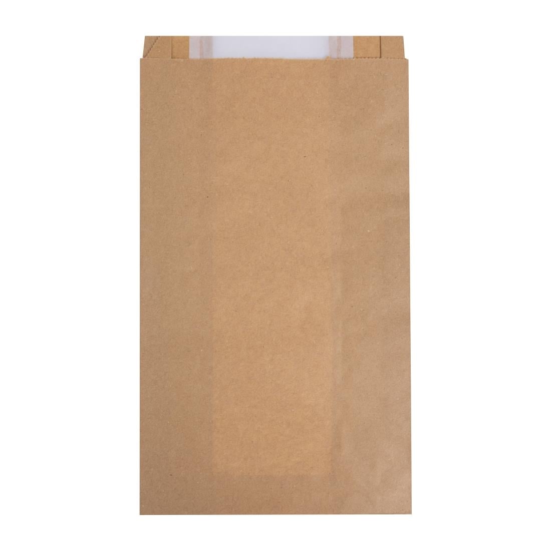 Fiesta Compostable Bread Bags with Glassine Window 320x180x40mm ( 1000 Pack) (320(L)x180(W)x40(D)mm. Pack Quantity: 1000.) • PAS-HY776