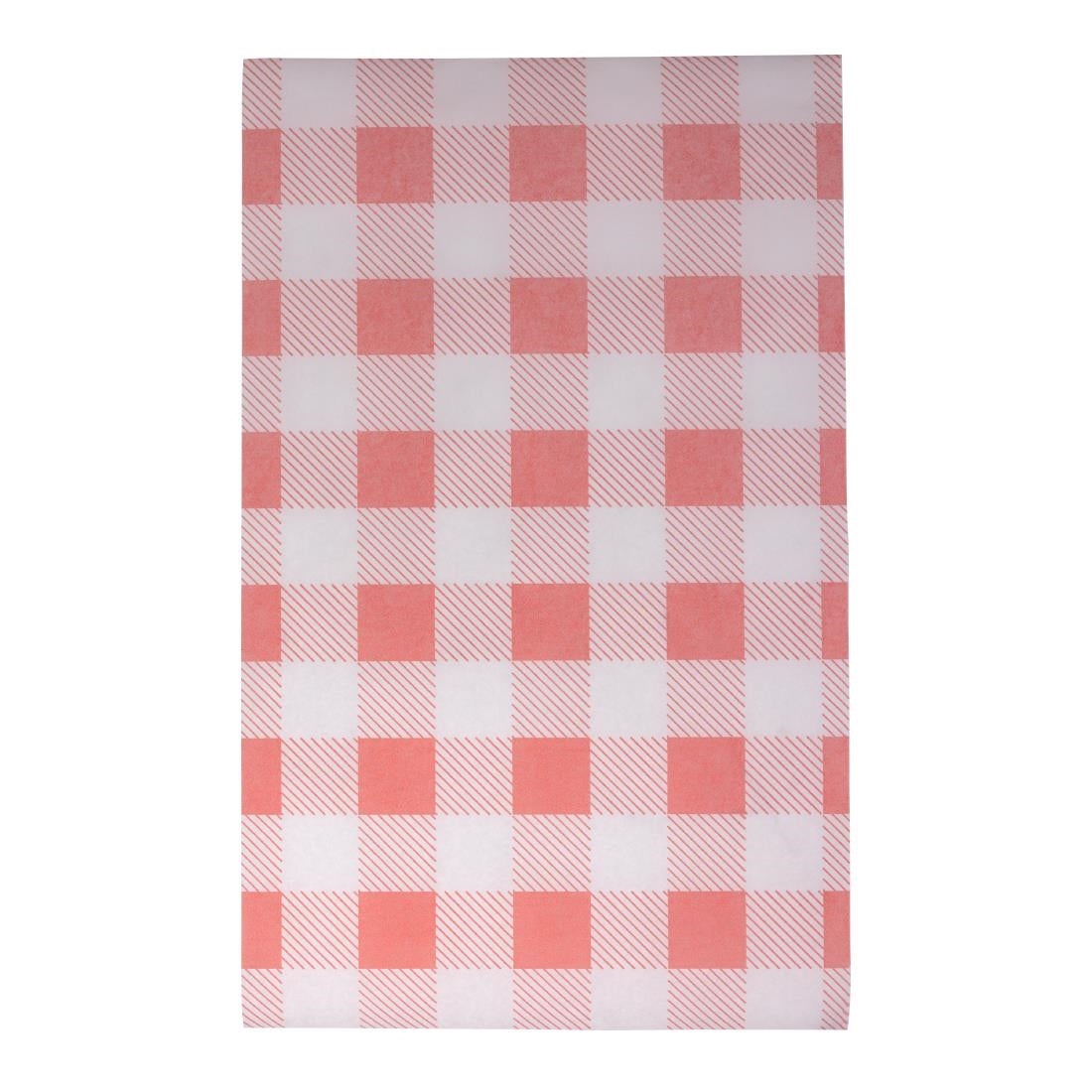 Fiesta Compostable Red Gingham Greaseproof Sheets 310x190mm (200 Pack) (Grease-Resistant. 310(L)x190(W)mm) • PAS-HY781