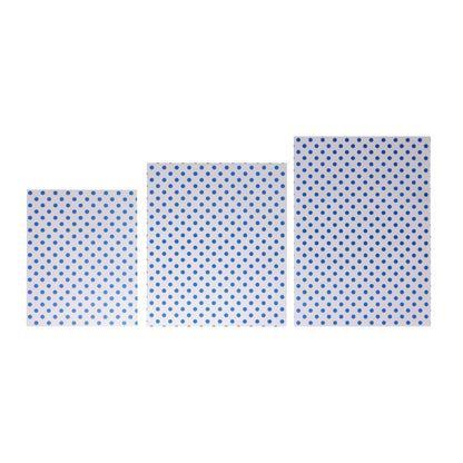Fiesta Compostable Burger Wraps Blue Dot 250x350mm (200 Pack) (Grease-Resistant. 250(W)x350(L)mm) • PAS-HY792