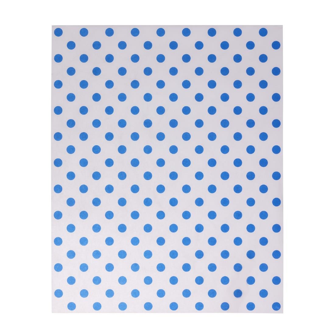 Fiesta Compostable Burger Wraps Blue Dot 250x200mm (200 Pack) (Grease-Resistant. 250(L)x200(W)mm. Pack Quantity: 200) • PAS-HY791