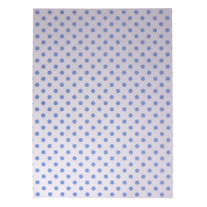 Fiesta Compostable Burger Wraps Blue Dot 250x350mm (200 Pack) (Grease-Resistant. 250(W)x350(L)mm) • PAS-HY792