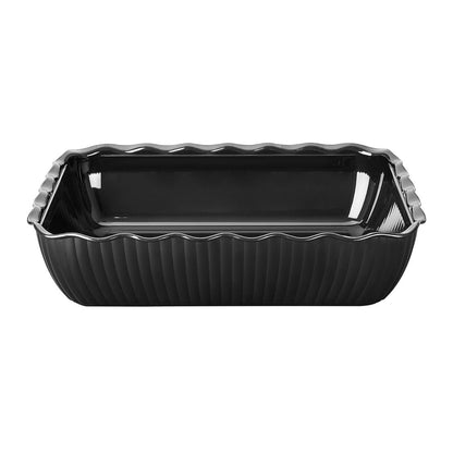 Olympia Kristallon Large Salad Crock - Black (4.25Ltr | Material: SAN | Size: 333(L)x265(W)x82(H)mm) • PAS-HY800