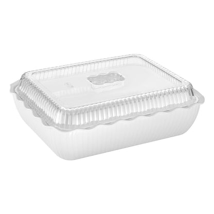 Olympia Kristallon Raised Lid for Large Salad Crock (307(L)x237(W)x36(H)mm) • PAS-HY802