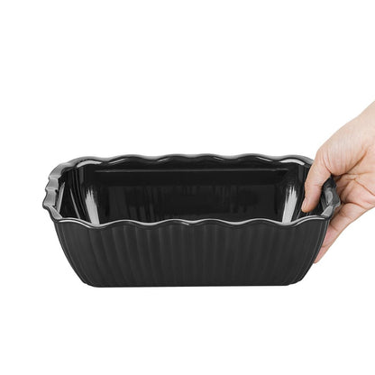 Olympia Kristallon Medium Salad Crock - Black (2Ltr | Material: SAN | Size: 262(L)x173(W)x81(H)mm) • PAS-HY803