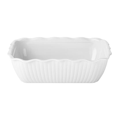 Olympia Kristallon Medium Salad Crock - White (2Ltr | Material: SAN | Size: 262(L)x173(W)x81(H)mm) • PAS-HY804