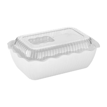 Olympia Kristallon Raised Lid for Medium Salad Crock (235(L)x148(W)x35(H)mm) • PAS-HY805