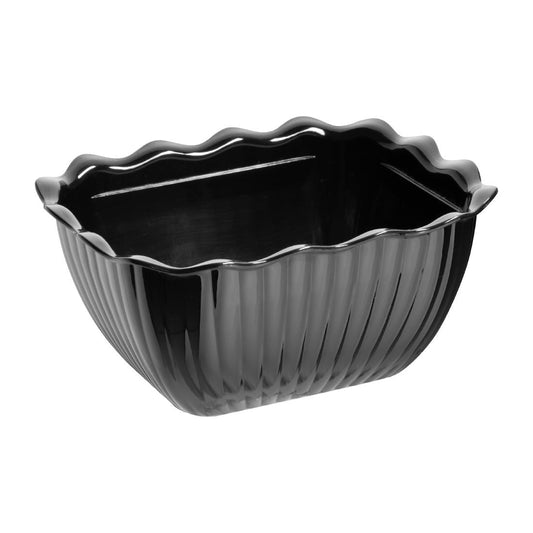 Olympia Kristallon Small Salad Crock Black (750ml. Material: SAN. Size: 165(L)x134(W)x81(H)mm) • PAS-HY806