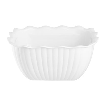 Olympia Kristallon Small Salad Crock White (750ml | Material: SAN | Size: 165(L)x134(W)x81(H)mm) • PAS-HY807
