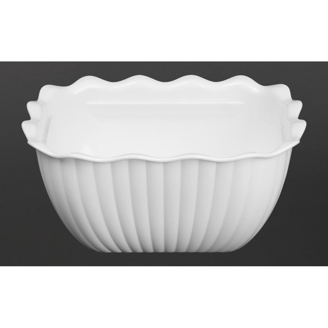 Olympia Kristallon Small Salad Crock White (750ml | Material: SAN | Size: 165(L)x134(W)x81(H)mm) • PAS-HY807