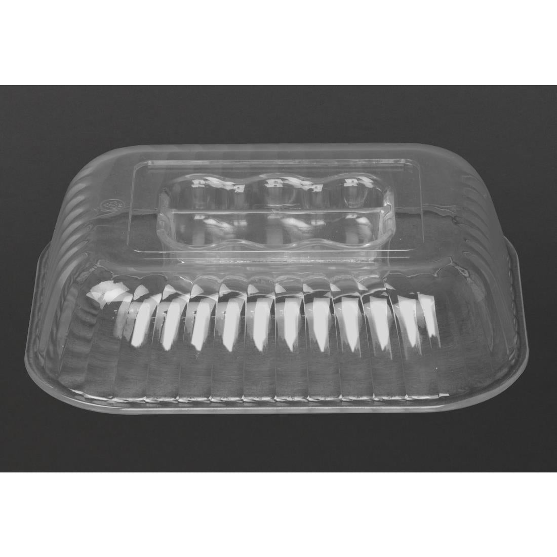 Olympia Kristallon Raised Lid for Small Salad Crock (140(L)x111(W)x35(H)mm) • PAS-HY808