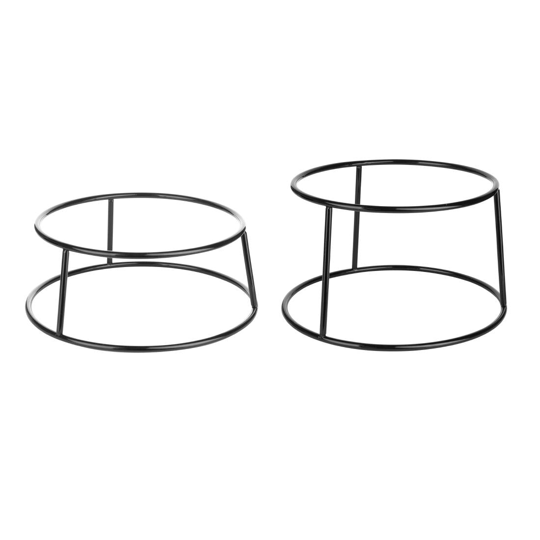 Olympia Non-Slip Multi-Round Riser Black Wire 230x260x100mm (230(Ø)x100(H)mm | For use with plates & platters wider than 230mm & 260mm) • PAS-HY985