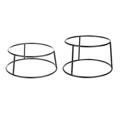 Olympia Non-Slip Multi-Round Riser Black Wire 230x260x100mm (230(Ø)x100(H)mm | For use with plates & platters wider than 230mm & 260mm) • PAS-HY985