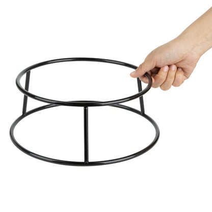 Olympia Non-Slip Multi-Round Riser Black Wire 230x260x100mm (230(Ø)x100(H)mm | For use with plates & platters wider than 230mm & 260mm) • PAS-HY985