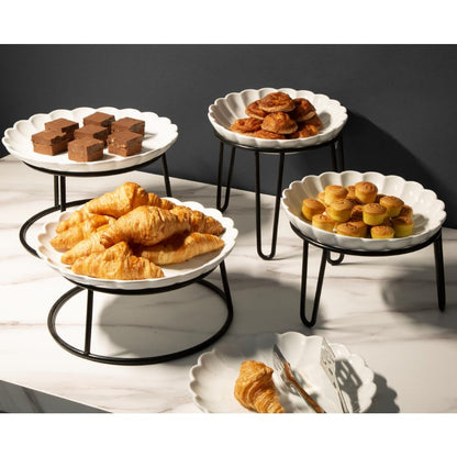 Olympia Non-Slip Multi-Round Riser Black Wire 230x260x100mm (230(Ø)x100(H)mm | For use with plates & platters wider than 230mm & 260mm) • PAS-HY985