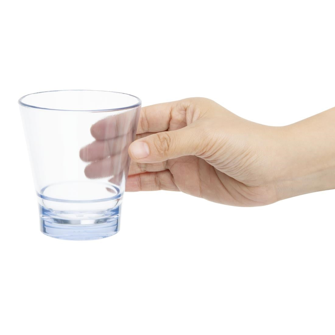 Olympia Kristallon Polycarbonate Stacking Tumblers Blue 250ml (6 Pack) • PAS-HZ081