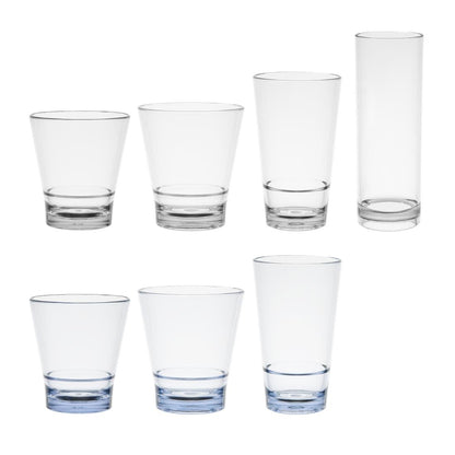 Olympia Kristallon Polycarbonate Stacking Hi Balls Blue 420ml (6 Pack) • PAS-HZ085
