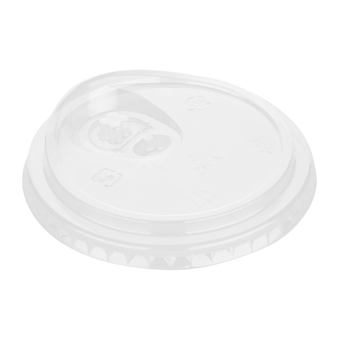 Fiesta Recyclable rPET Strawless Lids for 340/454/568ml Cups (400 Pack) (18(H)x96(Ø)mm | Pack quantity: 400) • PAS-HZ230