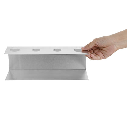 Olympia Ice Cream Holder 4 Cone Stainless Steel 270x97x90mm (Material: 304 stainless steel | 270(L)x97(W)x90(H)mm) • PAS-HZ237