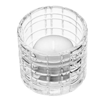 Olympia Tealight Holder Glass Geo - 64x57mm (Box 6) • PAS-HZ332