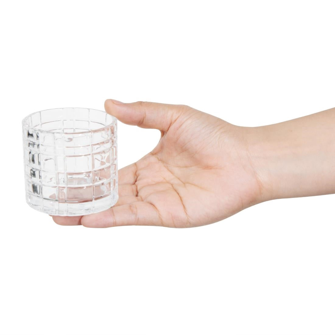 Olympia Tealight Holder Glass Geo - 64x57mm (Box 6) • PAS-HZ332