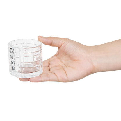 Olympia Tealight Holder Glass Geo - 64x57mm (Box 6) • PAS-HZ332