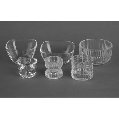 Olympia Tealight Holder Glass Geo - 64x57mm (Box 6) • PAS-HZ332