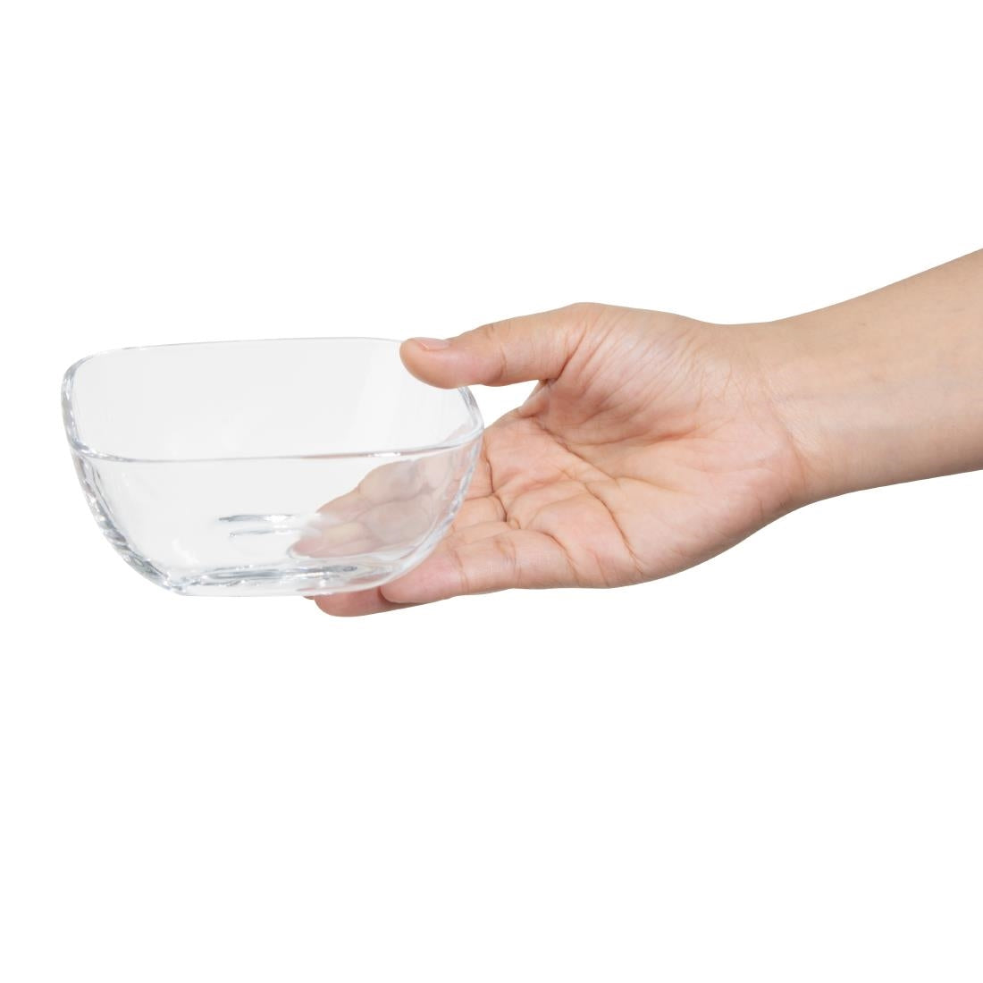 Olympia Square Glass Snack Bowl Low - 109x50mm (6 Pack) • PAS-HZ335