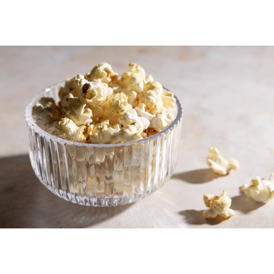 Olympia Round Ridged Glass Snack Bowl - 105x60mm (Box 6) • PAS-HZ337